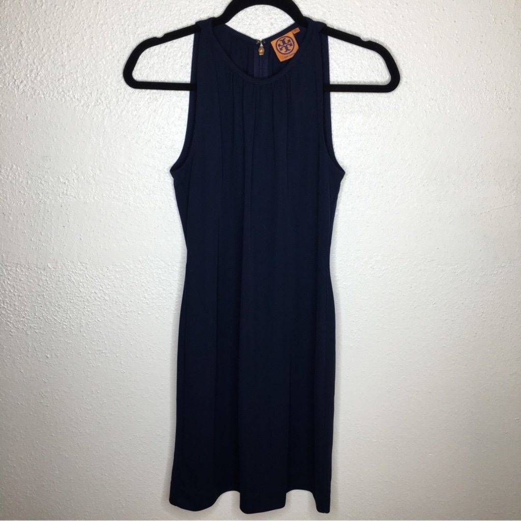 Tory Burch Navy Blue Sleeveless Dress Xs